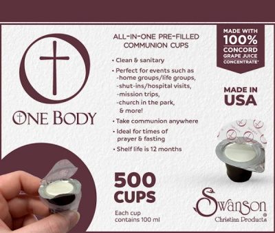 One Body: 500 Count Prefilled Communion Set