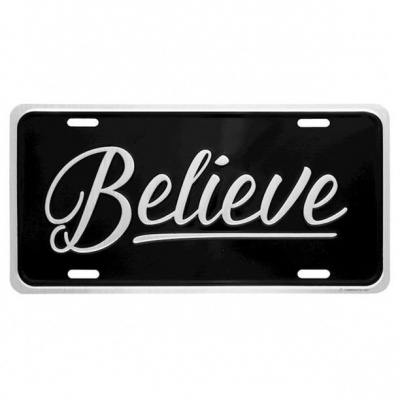Auto Tag: Believe (Silver/Black)