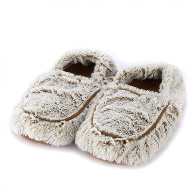 Warmies Slippers: Marshmallow Brown 