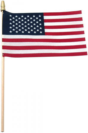 USA Stick Flag (4" x 6")