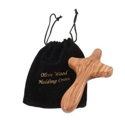 Comfort Cross: Olivewood Holding Cross