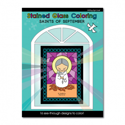 Stained Glass Coloring Book- September Saints