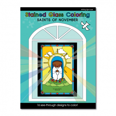Stained Glass Coloring Book- November Saints