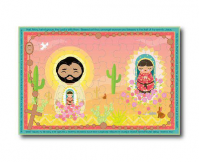 Our Lady of Guadalupe & St. Juan Diego Rosary Giant Floor Puzzle
