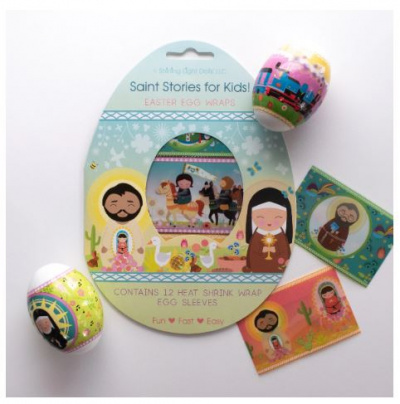 Saint Stories for Kids Easter Egg Wraps