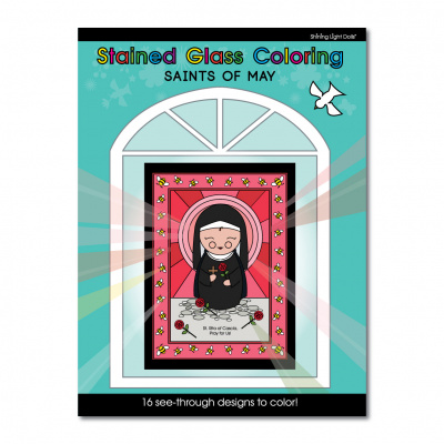 Stained Glass Coloring Book- May Saints