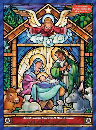 Advent Calendar: Stained Glass Nativity (Chocolate)