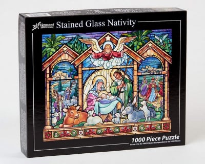 Stained Glass Jigsaw Puzzle (1,000 Piece)