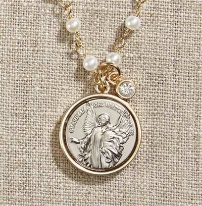 Vintage Blessings Necklace: Guardian Angel