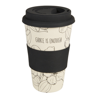 His Grace Is Enough Bamboo Travel Cup