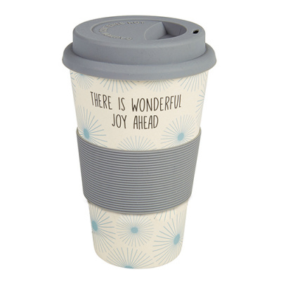 There Is Wonderful Joy Ahead Bamboo Travel Cup