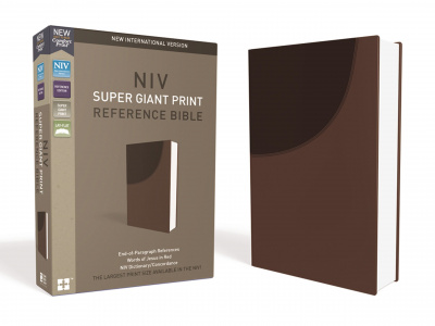 NIV Super Giant Print Reference Bible (Brown)