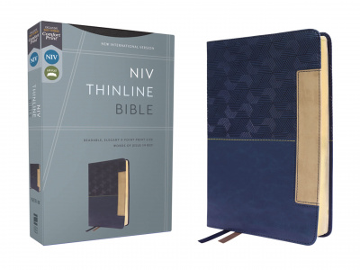 NIV Thinline Bible (Blue Leathersoft)
