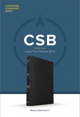 CSB Large Print Thinline Bible (Black)
