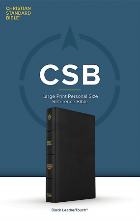 CSB Large Print Personal Size Reference Bible (Black)