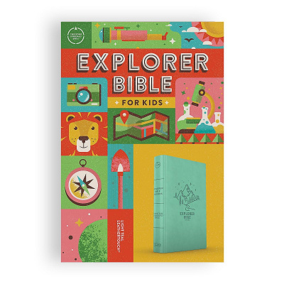 CSB Explorer Bible For Kids (Teal Mountains)