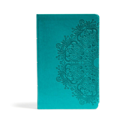 CSB Large Print Personal Size Reference Bible (Teal LeatherTouch)