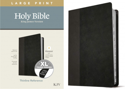 KJV Large Print Reference Holy Bible (LeatherLike, Black Onyx)