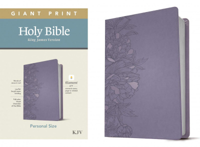 KJV Personal Size Giant Print Bible, Filament Enabled Edition (Peony Lavender)