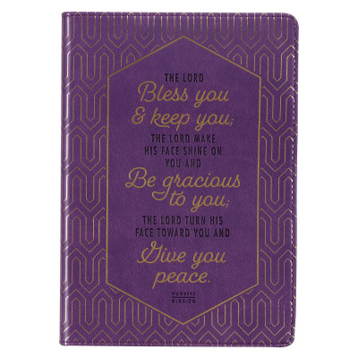 Journal: Bless You and Keep You (Purple)