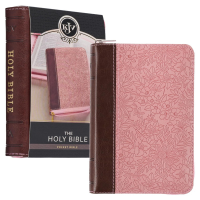 KJV Pocket Bible (Pink & Tan)
