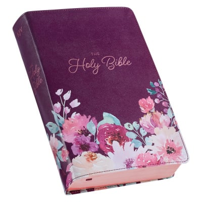 KJV Holy Bible (Purple Floral Giant Print)