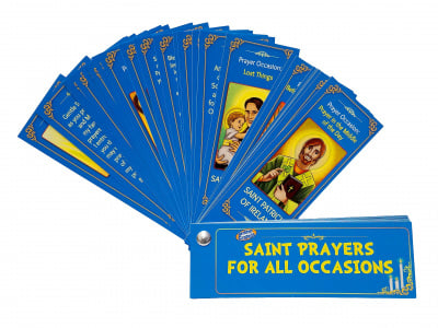 Catholic Saint Prayers for All Occasions Devotional Fan