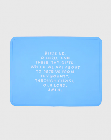Meal Blessing Silicone Placemat (Cornflower)