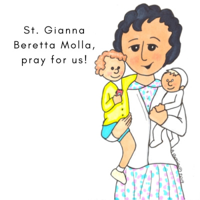 Magnet: St. Gianna Beretta Molla