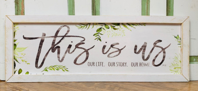 This Is Us Wall Art (White Wash Frame)