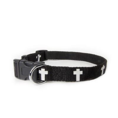 Black Non-Padded Cross Collar (Small)