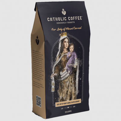 Catholic Coffee: Our Lady Of Mount Carmel Salted Caramel (Whole Bean, 12oz)