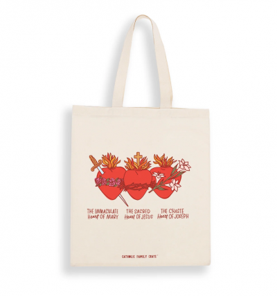 Tote Bag: Holy Family Hearts