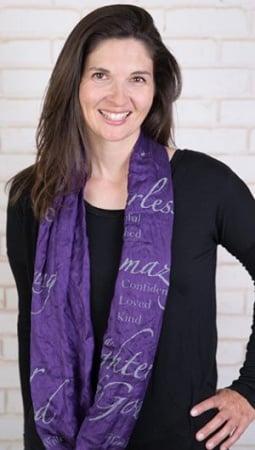 (Black) I Am A Daughter Of God Infinity Inspirational Scarf
