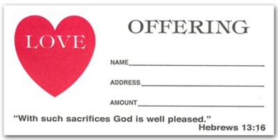 Love Offering Envelope (100 Count)
