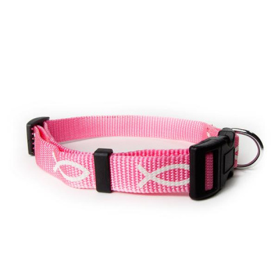 Pink Non-Padded Fish Collar (Small)