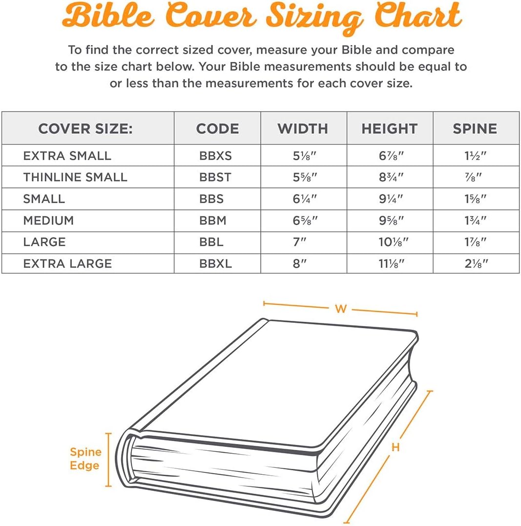 bible cover sizes12
