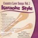 Karaoke Style: Country Love Songs, Vol. 3