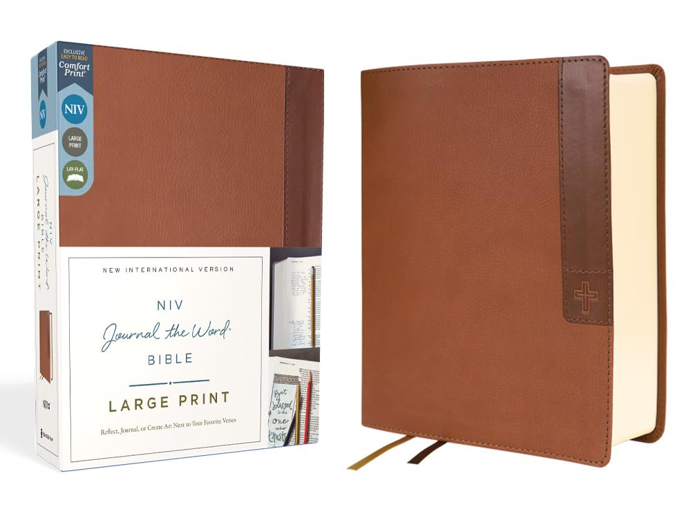 NIV Large Print Journal the Word Bible (Brown)