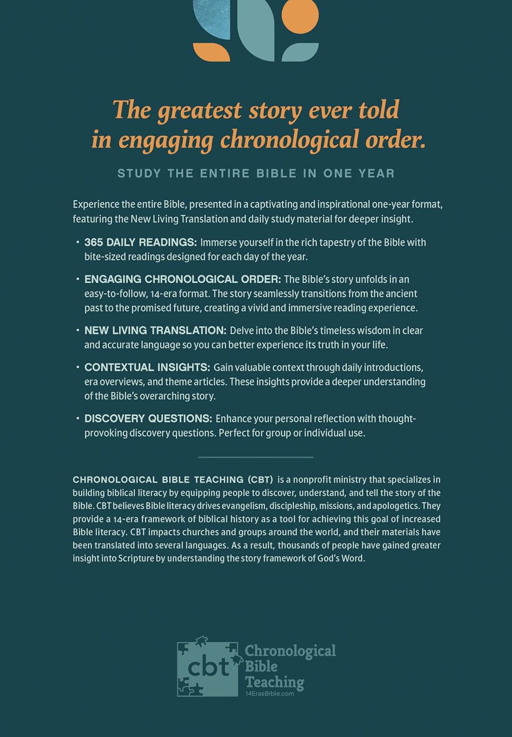 The One Year Chronological NLT Study Bible (Rustic Brown) - Image 2