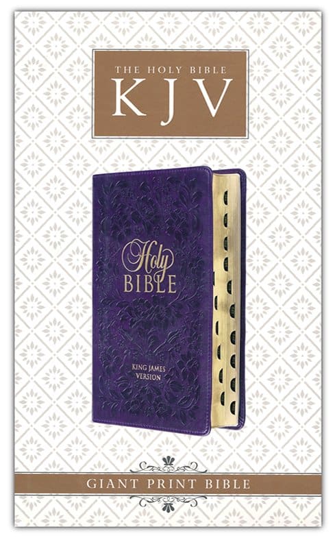 KJV Giant Print Indexed Bible (Purple Floral) - Image 2